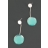 Boucles d'oreilles EBULLITION Turquoise