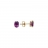 Boucles d'oreilles en or jaune avec Amethystes