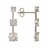 BOUCLES D'OREILLES EN OR JAUNE AVEC OXYDES