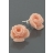 Boucles d'oreilles fleur rose