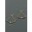 Boucles d'oreilles FROSTED goutte d'or