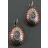 Boucles d'oreilles INDIENS rouges