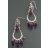 Boucles d'oreilles Les Classiques breloques fleurs violet