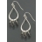 Boucles d'oreilles Les Classiques breloques gris