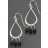 Boucles d'oreilles Les Classiques breloques violet