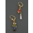 Boucles d'oreilles longues Mon panier en sucre d'amour