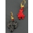 Boucles d'oreilles Mon panier en sucre d'amour
