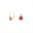 Boucles d'oreilles or coccinelle dormeuse