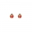 Boucles d'oreilles or coccinelles 8mm