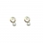 Boucles d'oreilles or, diamant et perle enfant