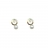 Boucles d'oreilles or, diamant et perle enfant