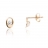 Boucles d'oreilles or et oxyde