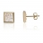 Boucles d'oreilles or et oxyde