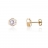 Boucles d'oreilles or et oxyde