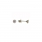 Boucles d'oreilles or et oxyde 3 mm