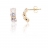 Boucles d'oreilles or et oxydes