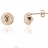 Boucles d'oreilles Or et Oxydes