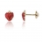 Boucles d'oreilles or fraise vis