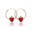Boucles d'oreilles or fraises