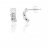 Boucles d'oreilles or gris et oxyde