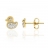 Boucles d'oreilles or poussin