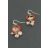 Boucles d'oreilles oranges PM Au clair de la lune