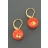 Boucles d'oreilles Perles Corail