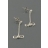 Boucles d'oreilles petits noeuds argent rhodier