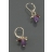 Boucles d'oreilles Précieuse breloques améthystes
