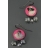 Boucles d'oreilles roses PM Au clair de la lune