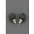 Boucles d'oreilles strass noires