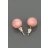 Boucles d'oreilles strass roses