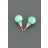 Boucles d'oreilles Zoé Bonbon 'Ma jolie paire Turquoise glacé'