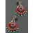 Boucles d'oreillesTRIBU rouges