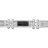 Bracelet acier cable gris et noir