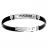 Bracelet acier caoutchouc