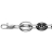 Bracelet acier grain de cafe céramique noir