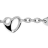 Bracelet acier motif coeurs decoupes modele femme