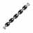 Bracelet argent 5 sections agate noire