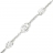 Bracelet argent avec email blanc grain de café