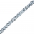 Bracelet argent et oxyde de zirconium bleu 19,5 cm