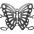 Bracelet argent papillon rhodiage noir