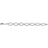 Bracelet argent rhodié maillons ovales diamantés 19cm