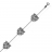 Bracelet argent tête de tigre