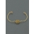 Bracelet chaîne arabesque plaqué or