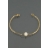 Bracelet chaîne perle blanche