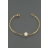 Bracelet chaîne perle blanche