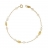 Bracelet chat or et perle