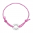 Bracelet cordon coulissant rose maman on t'aime