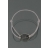 Bracelet cordon galet